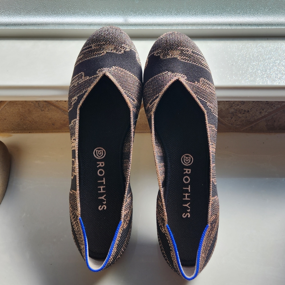 NIB Rothy's Golden Shimmer - Picture 6 of 7